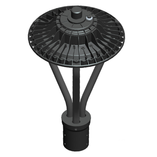 Adjustable Wattage AC Powered Pole Top Area Light with Adjustable Kelvin